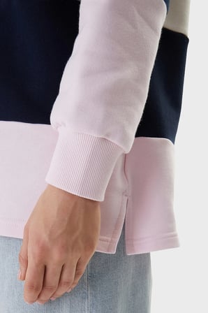 Tommy Jeans Polo Yaka Sweat Bayan POLO YAKA SWEAT DW0DW21927 TOG PEMBE
