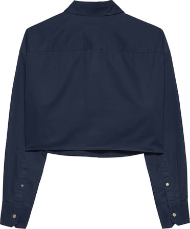 TOMMY HILFIGER Kadın Marka Logolu Günlük Kullanıma Uygun Lacivert Gömlek DW0DW22514 C1G