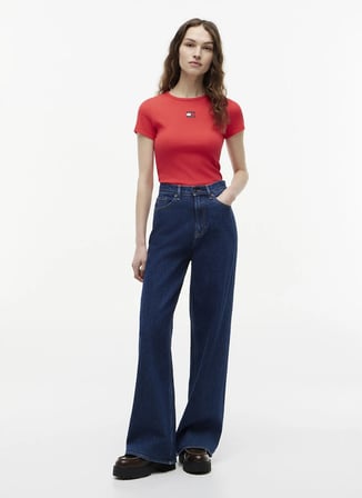 Tommy Jeans Mavi Kadın Denim Pantolon DW0DW224381BK