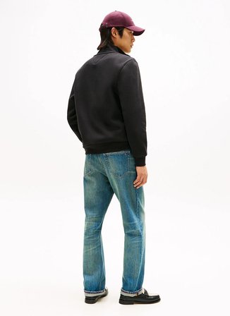 Tommy Hilfiger Siyah Erkek Sweatshırt MW0MW41425BDS_HILFIGER ARCH STAND C