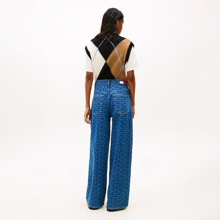 Tommy Hilfiger Charlie Kadın Mavi Pantolon