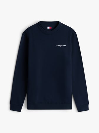 TJM REG LINEAR CREW EXT Erkek Mavi Sweatshirt - DM0DM20249