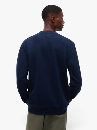 TJM REG LINEAR CREW EXT Erkek Mavi Sweatshirt - DM0DM20249