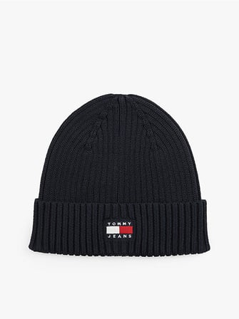 TOMMY HILFIGER Erkek Marka Logolu Günlük Kullanıma Uygun Lacivert Bere AM0AM13669 C1G