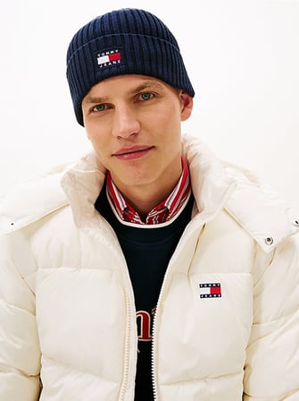 TOMMY HILFIGER Erkek Marka Logolu Günlük Kullanıma Uygun Lacivert Bere AM0AM13669 C1G