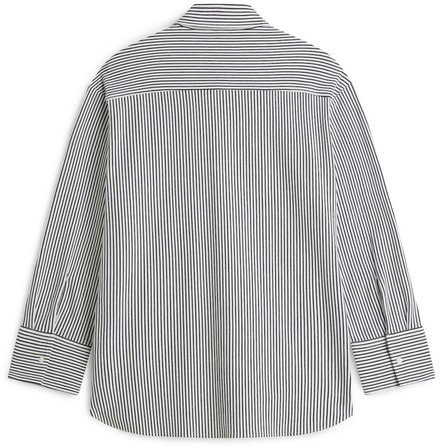 PIQUE STRIPE RLX SHIRT Kadın Beyaz UK Gömlek - WW0WW47878