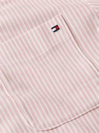 PIQUE STRIPE RLX SHIRT Kadın Pembe UK Gömlek - WW0WW47878
