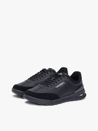 Tommy Hilfiger Erkek Retro Runner Mıx Leather Ayakkabı Fm0Fm05721Bds