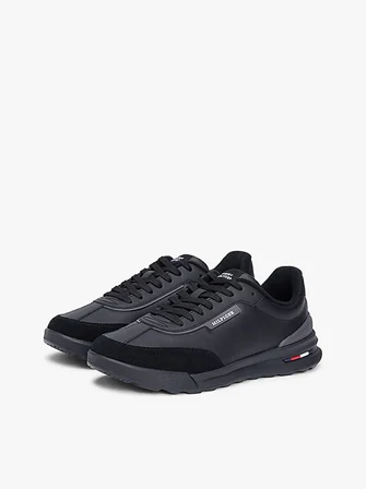 Tommy Hilfiger Erkek Retro Runner Mıx Leather Ayakkabı Fm0Fm05721Bds