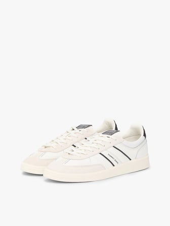 Tommy Hilfiger The Greenwich Edge Karışık Dokulu Erkek Beyaz Sneaker EM0EM016720K9