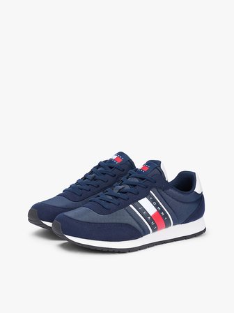 TOMMY HILFIGER Erkek Marka Logolu Günlük Kullanıma Uygun Lacivert Sneaker EM0EM01709 C1G