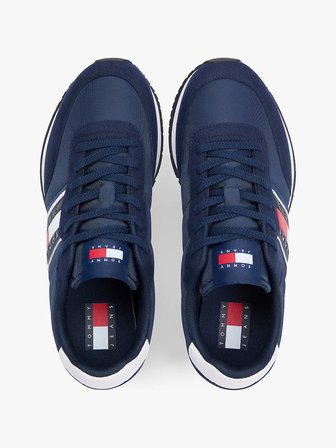 TOMMY HILFIGER Erkek Marka Logolu Günlük Kullanıma Uygun Lacivert Sneaker EM0EM01709 C1G