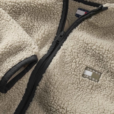 TOMMY HILFIGER Erkek Marka Logolu Günlük Kullanıma Uygun Bej Mont DM0DM22345 ABY