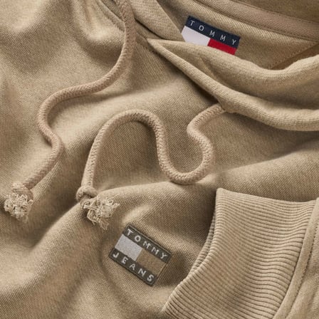 TOMMY HILFIGER Erkek Marka Logolu Günlük Kullanıma Uygun Bej Sweatshirt DM0DM22666 AEN