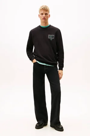 Tommy Jeans Erkek Sweatshirt-DM0DM22366
