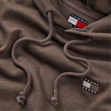 Tommy Hilfiger Jeans Regular  Badge Erkek Kahverengi Sweatshirt