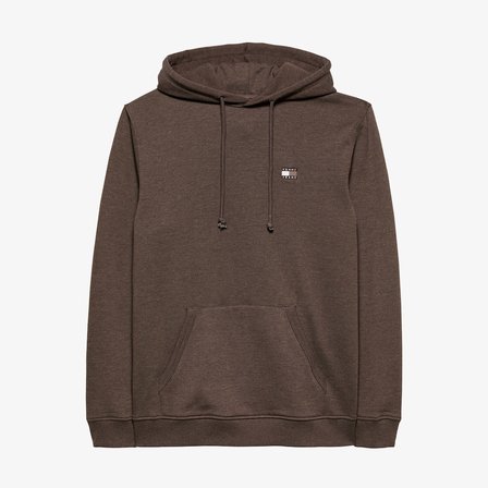 Tommy Hilfiger Jeans Regular  Badge Erkek Kahverengi Sweatshirt