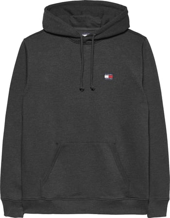 TOMMY HILFIGER Erkek Marka Logolu Günlük Kullanıma Uygun Siyah Sweatshirt DM0DM22666 BDS