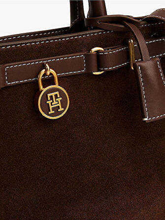 AMERICAN ICON MINI TOTE SUEDE LE Kadın Kahverengi Çanta - AW0AW18202