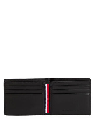 Tommy Hilfiger Siyah Erkek Cüzdan TH WOVEN TEXTURE MINI CC WALLET