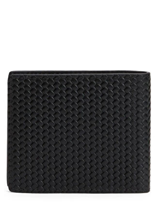 Tommy Hilfiger Siyah Erkek Cüzdan TH WOVEN TEXTURE MINI CC WALLET