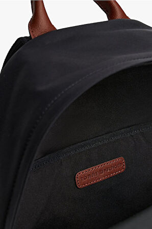 Kadın Popette Dome Monogram Plakalı Sırt Çantası - Siyah | undefined