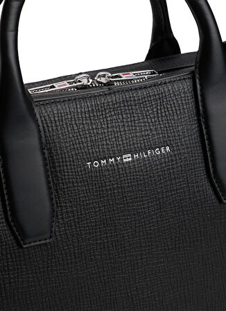 Tommy Hilfiger Siyah Erkek Laptop Çantası TH BUSINESS LEATHER COMPUTER BAG