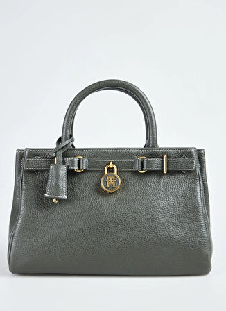 Tommy Hilfiger Deri Haki Kadın Tote Çanta AW0AW17926MT1