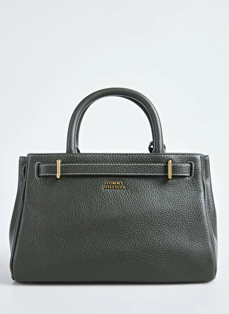 Tommy Hilfiger Deri Haki Kadın Tote Çanta AW0AW17926MT1