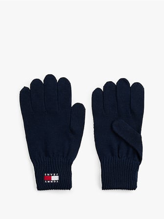 TOMMY HILFIGER Erkek Marka Logolu Günlük Kullanıma Uygun Lacivert Eldiven AM0AM13680 C1G