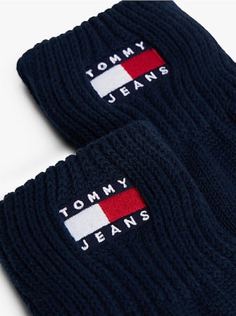 TOMMY HILFIGER Erkek Marka Logolu Günlük Kullanıma Uygun Lacivert Eldiven AM0AM13680 C1G