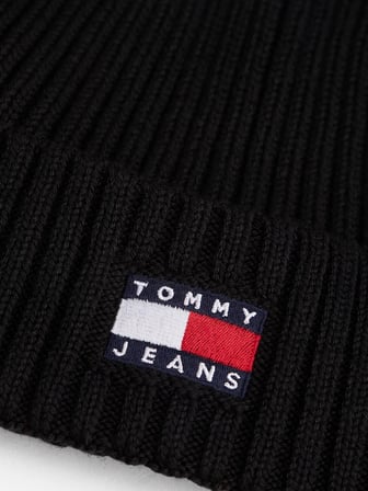 TOMMY HILFIGER Erkek Marka Logolu Günlük Kullanıma Uygun Siyah Bere AM0AM13669 BDS