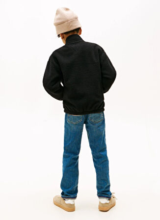 Tommy Hilfiger Düz Erkek Çocuk Siyah Sweatshırt KB0KB09902BDS