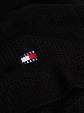 TOMMY HILFIGER Erkek Marka Logolu Günlük Kullanıma Uygun Siyah Atkı AM0AM13683 BDS