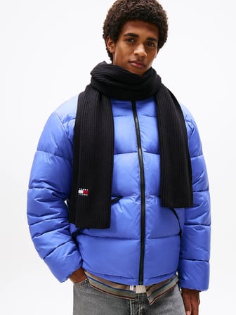 TOMMY HILFIGER Erkek Marka Logolu Günlük Kullanıma Uygun Siyah Atkı AM0AM13683 BDS