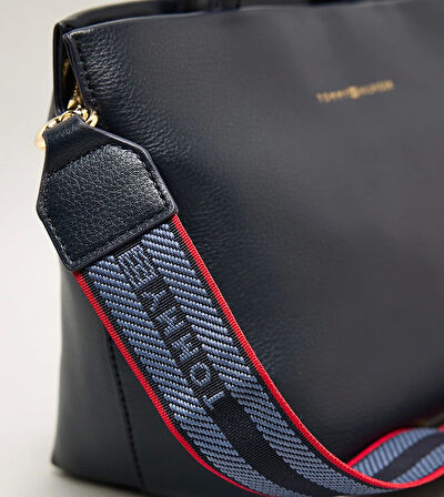 Tommy Hilfiger TH Logo Şeritli Mini Kadın Çanta AW0AW17694DW6