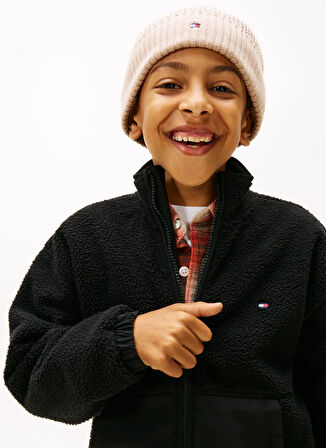 Tommy Hilfiger Düz Erkek Çocuk Siyah Sweatshırt KB0KB09902BDS
