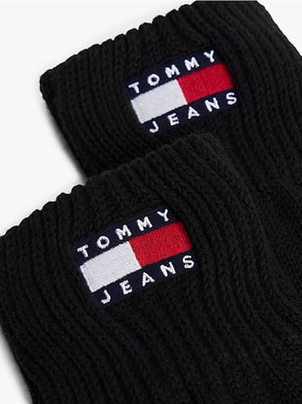 TOMMY HILFIGER Erkek Marka Logolu Günlük Kullanıma Uygun Siyah Eldiven AM0AM13680 BDS