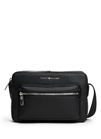 Tommy Hilfiger Siyah Erkek Postacı Çantası TH BUSINESS LEATHER CROSSOVER