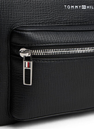 Tommy Hilfiger Siyah Erkek Postacı Çantası TH BUSINESS LEATHER CROSSOVER