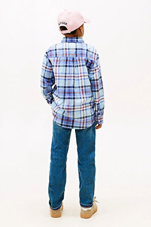 Erkek Çocuk Regular Kalıp Ekose Gömlek - Mavi | 10 Yaş