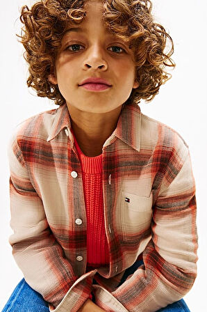 Erkek Çocuk Regular Kalıp Waffle Dokulu Ekose Gömlek - Çok Renkli | 12 Yaş