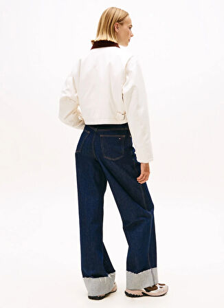 Tommy Jeans Standart Beyaz Kadın Ceket DW0DW21665YBH