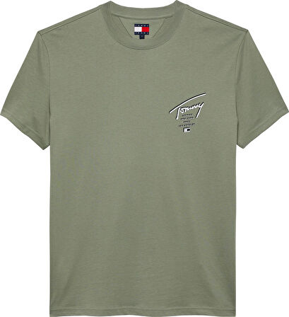 TJM REG SIGN CITY TEE EXT Erkek Yeşil T-Shirt - DM0DM22120