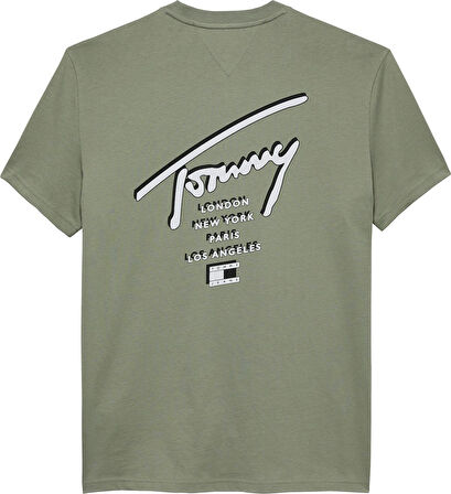 TJM REG SIGN CITY TEE EXT Erkek Yeşil T-Shirt - DM0DM22120