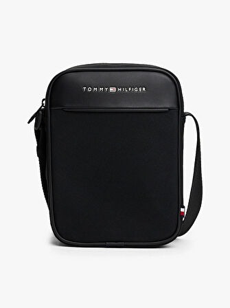 Tommy Hilfiger TH Foundation Mini Reporter Erkek Siyah Çanta AM0AM13624BDS