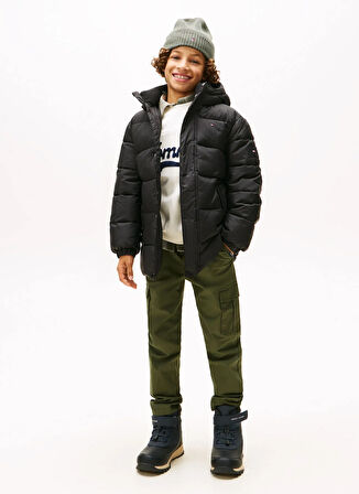 Tommy Hilfiger Siyah Erkek Çocuk Şişme Mont KB0KB10002BDS