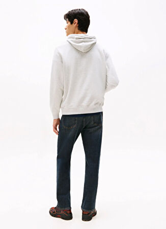 Tommy Jeans Kapüşon Yaka Açık Gri Erkek Sweatshırt DM0DM22113P09 TJM REG DNA HOODIE EX