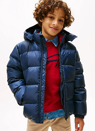 Tommy Hilfiger Lacivert Erkek Çocuk Şişme Mont KB0KB10091C1G