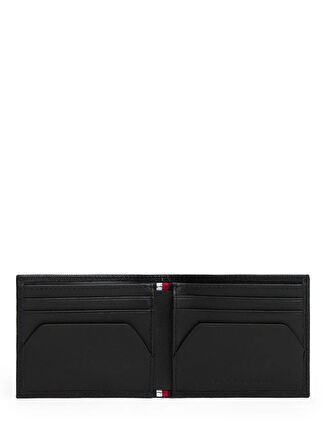 Tommy Hilfiger Siyah Erkek Cüzdan-Anahtarlık Tk TH FLAG MINI CC & KEY FOB